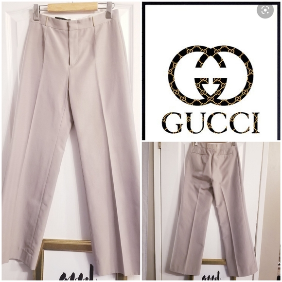 Gucci Pants - Gucci high-waist wide leg pants